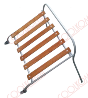Maleiro vintage cor aluminio-branco-preto medidas 0.60x0.65x0.50M