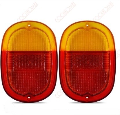 VW Kombi T1 Pair of rear light lens 63-74 - ART1304