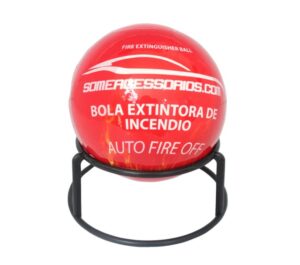 17911. Bola extintora automática Vo6 Fireball com suporte peso leve de 1.3 kg MLBOL