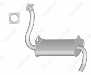 20001. Escapamento Silencioso + Junta Kombi furgao Pickup diesel Cod. Mastra VW0102T + DV9296V