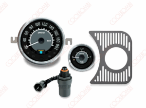 2530. Painel Retrô para Fusca Velocímetro Eletrônico 200kmh + Nivel de Combustível 52mm Cod. ODG1610031